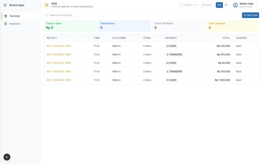POS AI: Kasir yang Langsung Jadi Stok, Invoice, dan Laporan